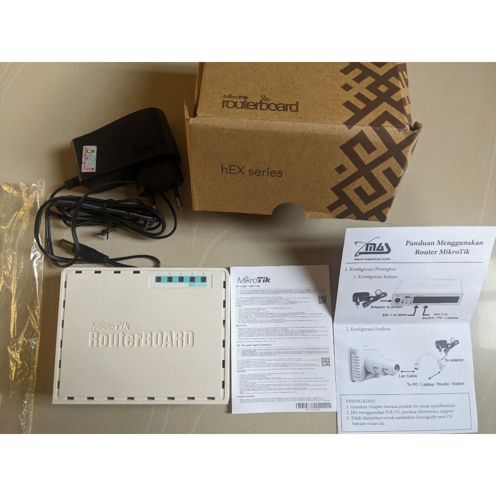 Mikrotik RB750Gr3 - Bekas Fullset