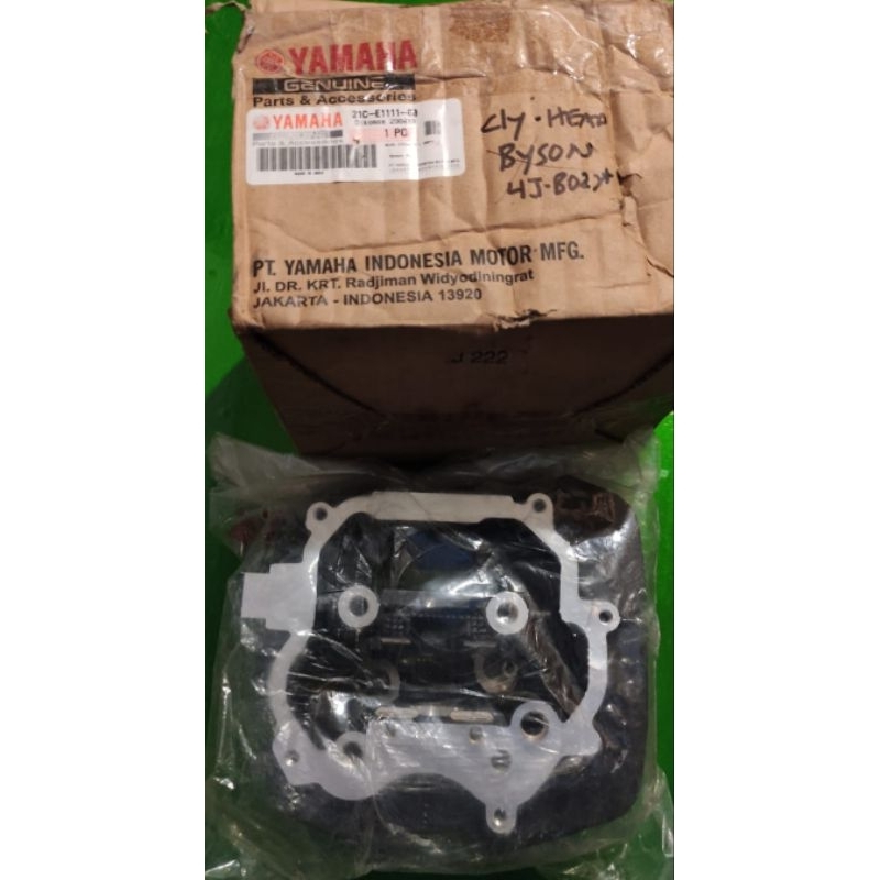 Cylinder Head BYSON Yamaha YGP 21C Bison Silinder Blok Ring Gasket Oring Packing Boring Bohring Kare