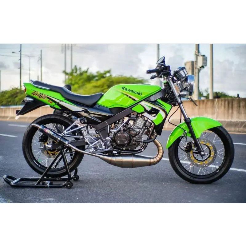 striping sticker lis decal standar ori kawasaki ninja R tahun 2004 2005 warna hijau