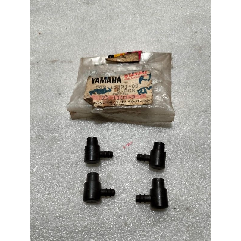 Nepel nipel hawa jalannya pompa oli breather hitam RX King made japan 583-15371-00 Original
