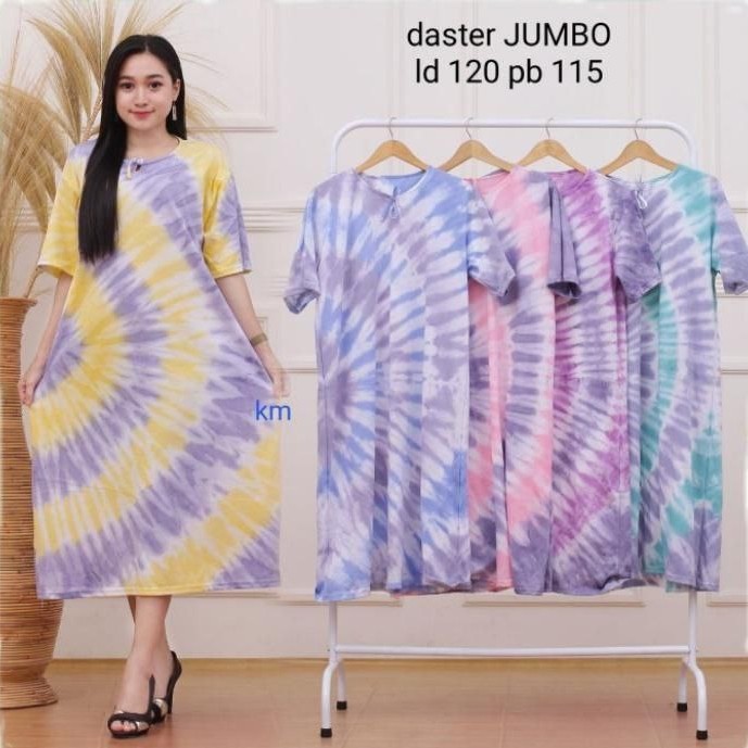 daster kaos jumbo kekinian-baju tidur wanita bahan adem-daster batik - C soft
