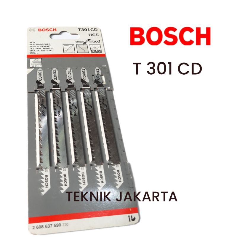 Mata Jig Saw Jigsaw T301CD T 301 CD Clean For Wood BOSCH Ecer/Pack