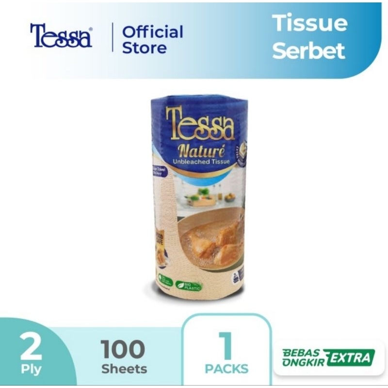 Tessa Tissue Dapur 1 Roll Tisu Minyak Coklat Tesa