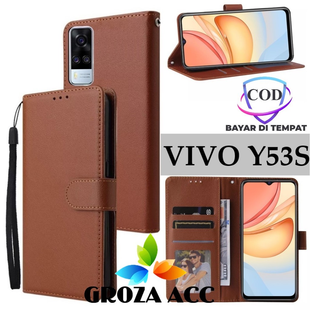 Flip Case VIVO Y53S Case Wallet Kulit Casing Dompet Case Wallet Leather Flip Case VIVO Y53S Casing h