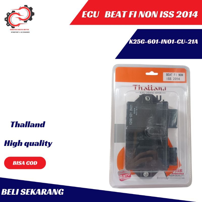 ECU BEAT FI NO ISS 2014 KODE K25G-601 IN01 CU-21A N-5-166-F