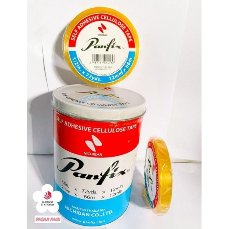 

Selotip 1/2 inch x 72 yard merk Panfix