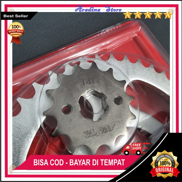 Gear Set Megapro New ORI Gear Set Verza 150 Original Gir Paket Rantai Megapro New Mega Pro New Verza