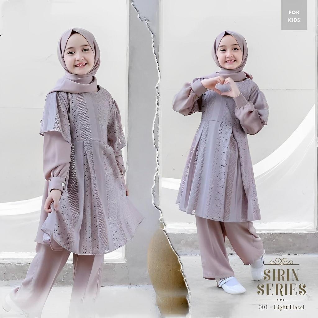 Gamis Anak Modern Terbaru 2023 Baju Muslim Setelan Anak Perempuan Brukat Terbaru 2023 Kondangan Sage