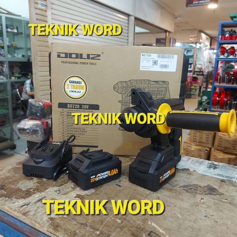 DOLIZ BD720 BOR CORDLESS BRUSHLESS BOBOK BETON DOLIZ / ROTARY HAMMER DOLIZ BD 720
