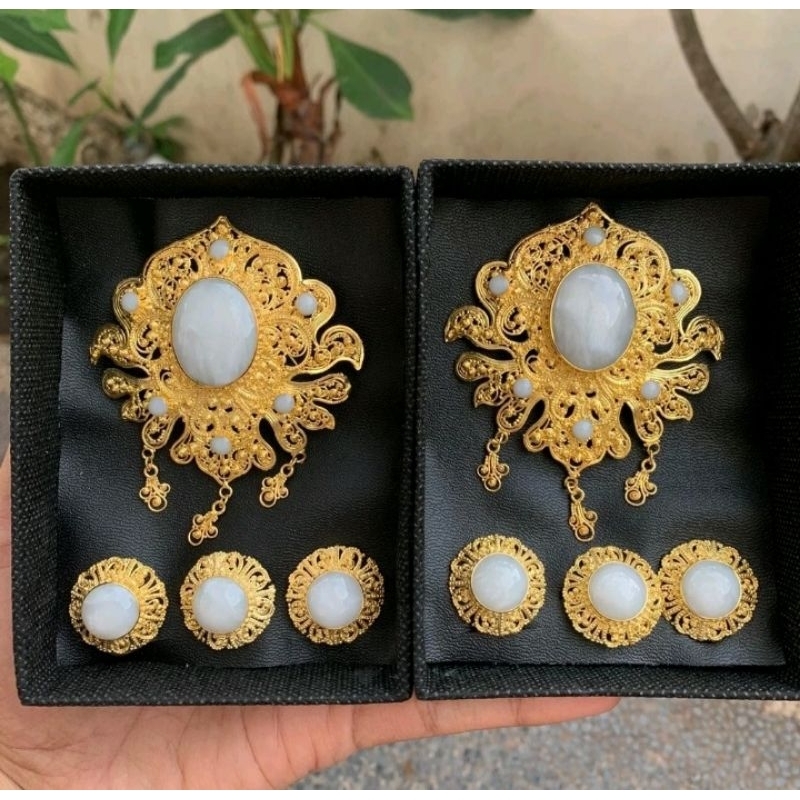 Set alpaka Bali kebaya Bros wanita premium