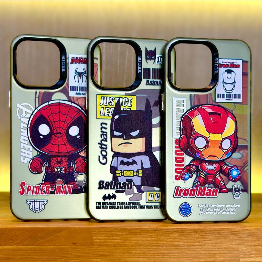 Super Hero Case IPhone X Xs XR 11 12 13 14 15 Pro Max 15+ Plus Hard Casing Avengers Cool