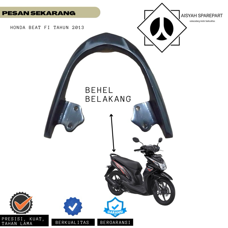 Behel Belakang Honda Beat FI Tahun 2012-2014