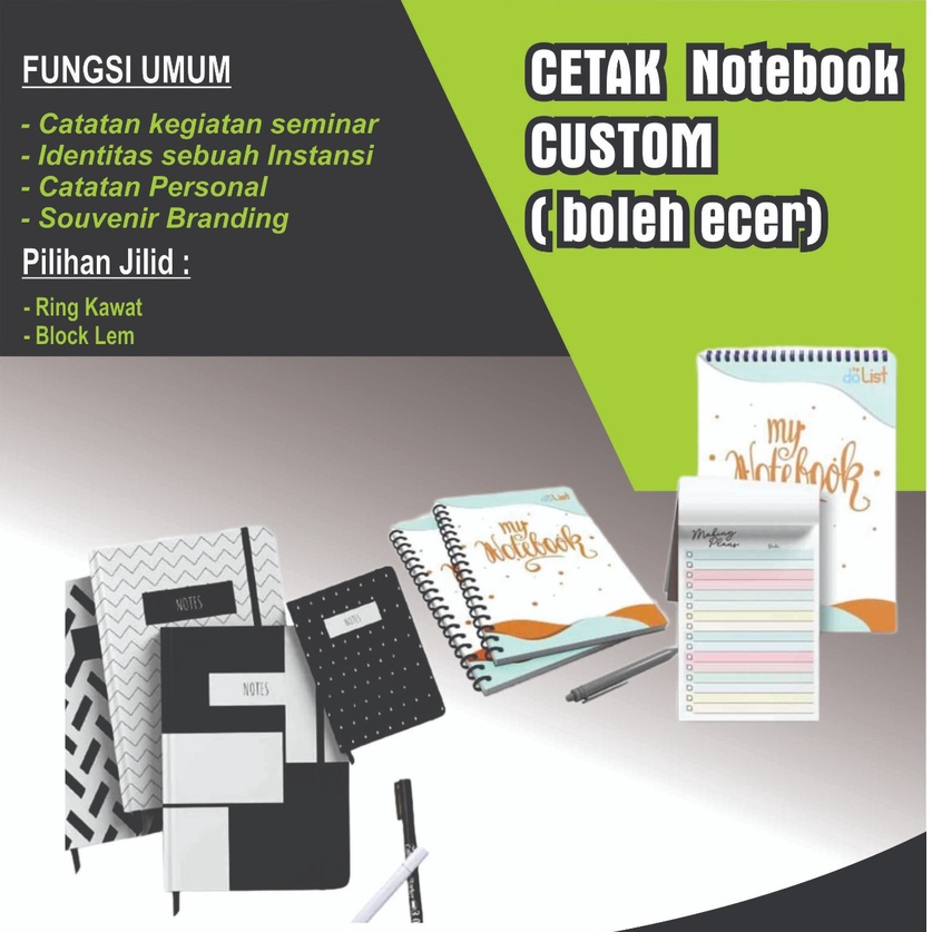 

Notes Custom A5 Spiral Block Note 100 Halaman