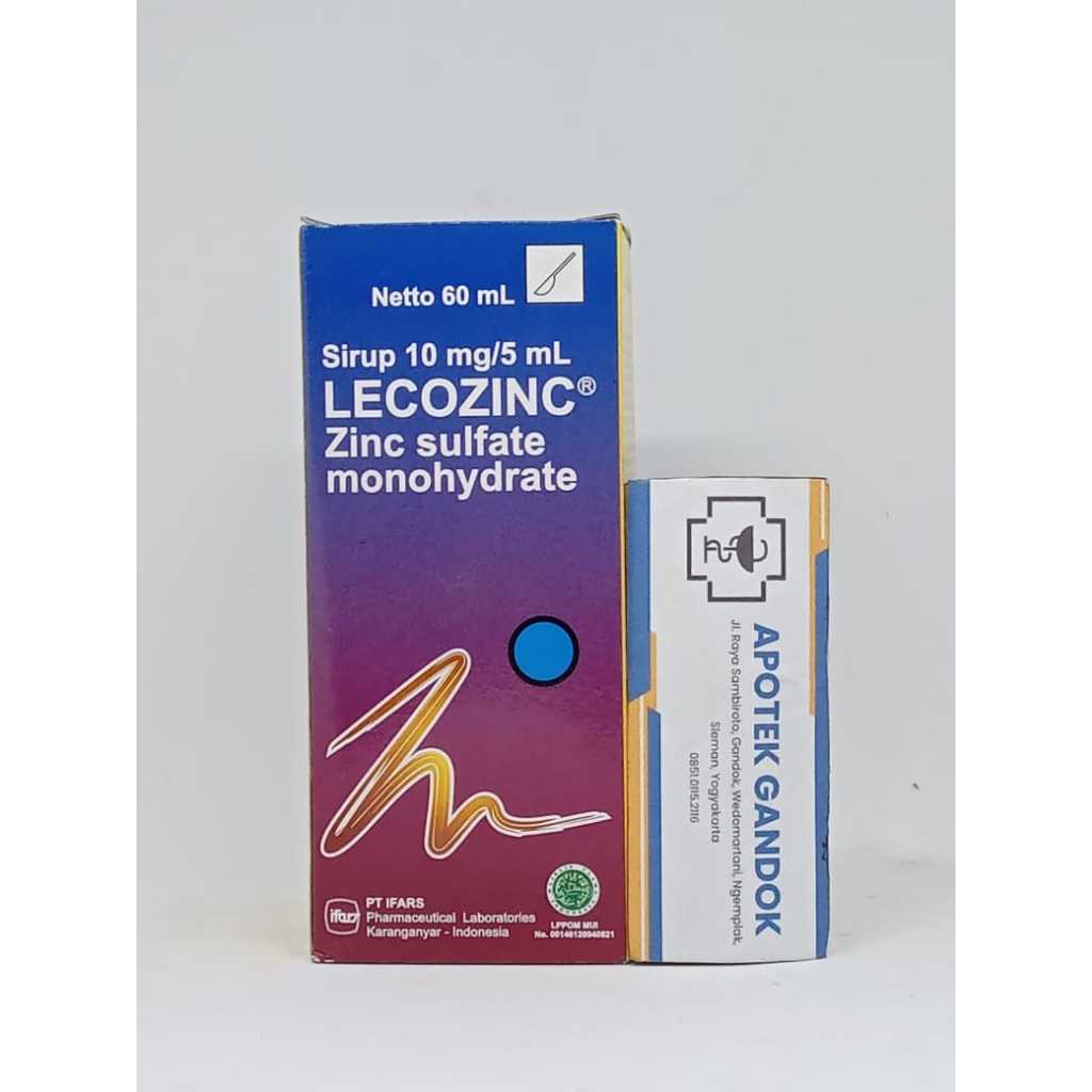 Lecozinc Sirup obat diare membantu mengurangi kekurangan zinc