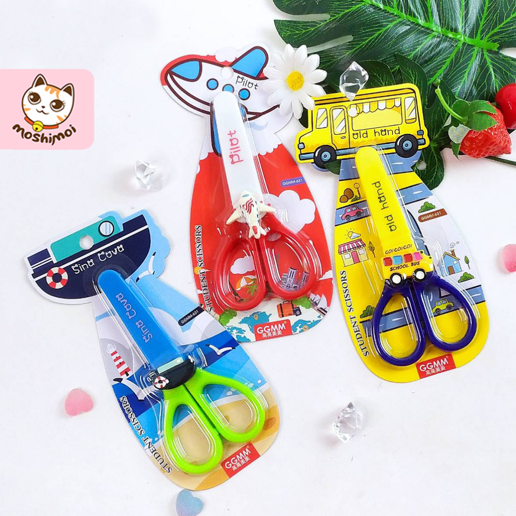 

Gunting Anak Lucu / Gunting Mini / Scissors Kecil / Gunting Sekolah Anak Motif Transport Lucu
