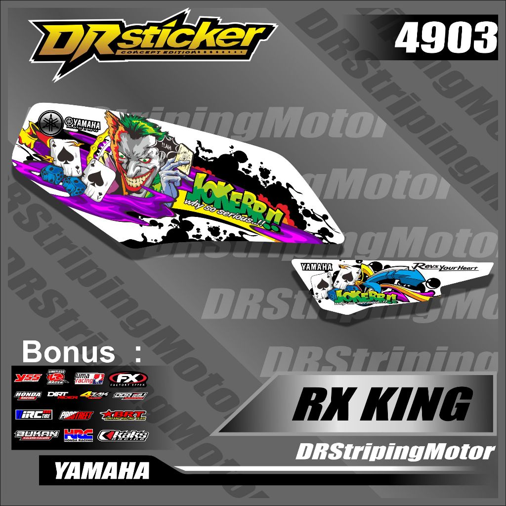 Striping RX King - Stiker Motor Rx King List Variasi Semifull