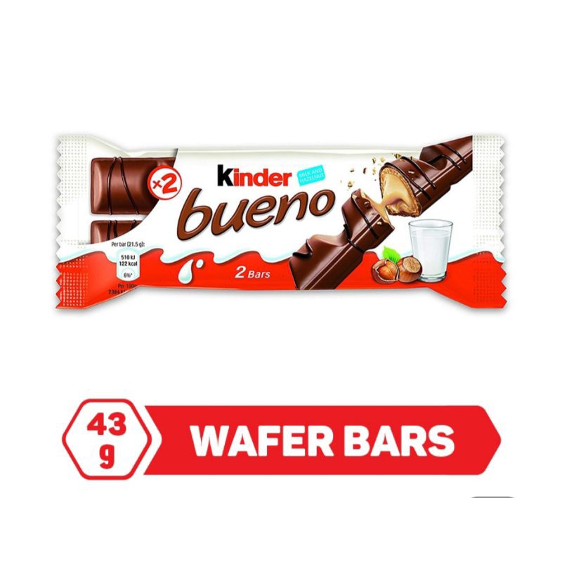 

Kinder Bueno Milk Hazelnut 43g