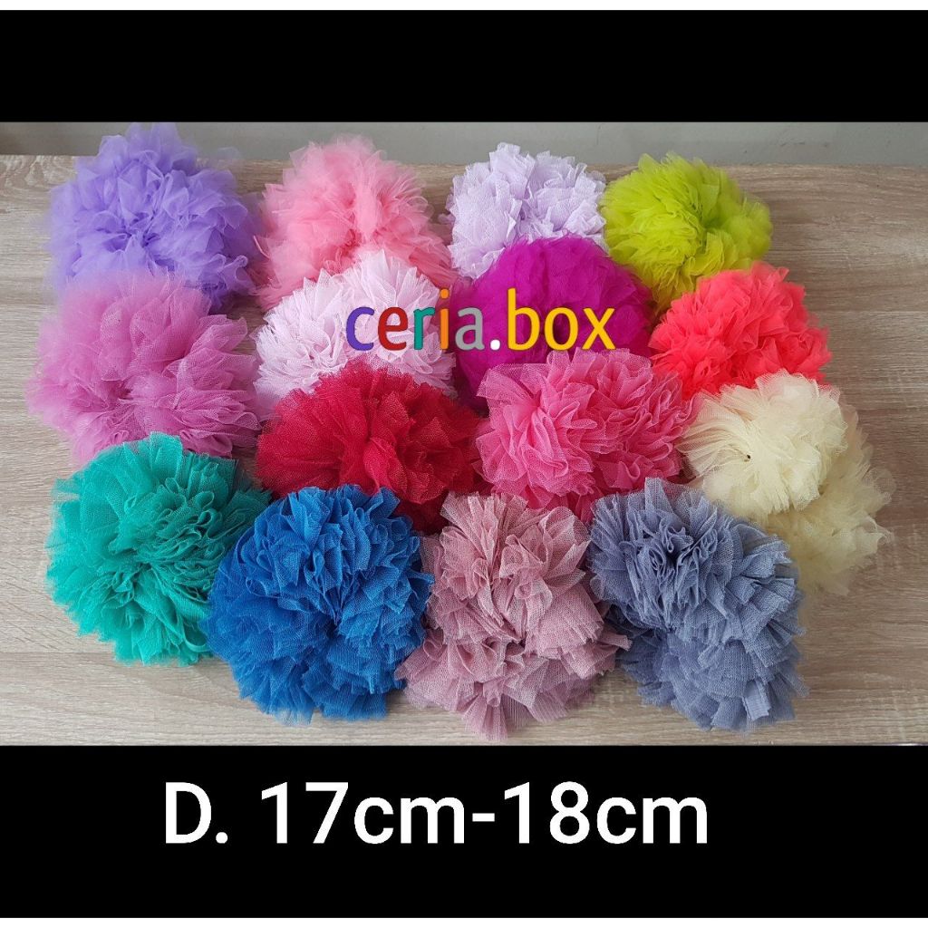 ❤️CERIA❤️ CEMOL HIJAB ANTI PUSING / SCRUNCHIE TILE HALUS UKURAN JUMBO