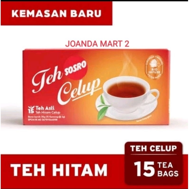 

SOSRO TEH 15 KANTUNG ISI 10 PCS