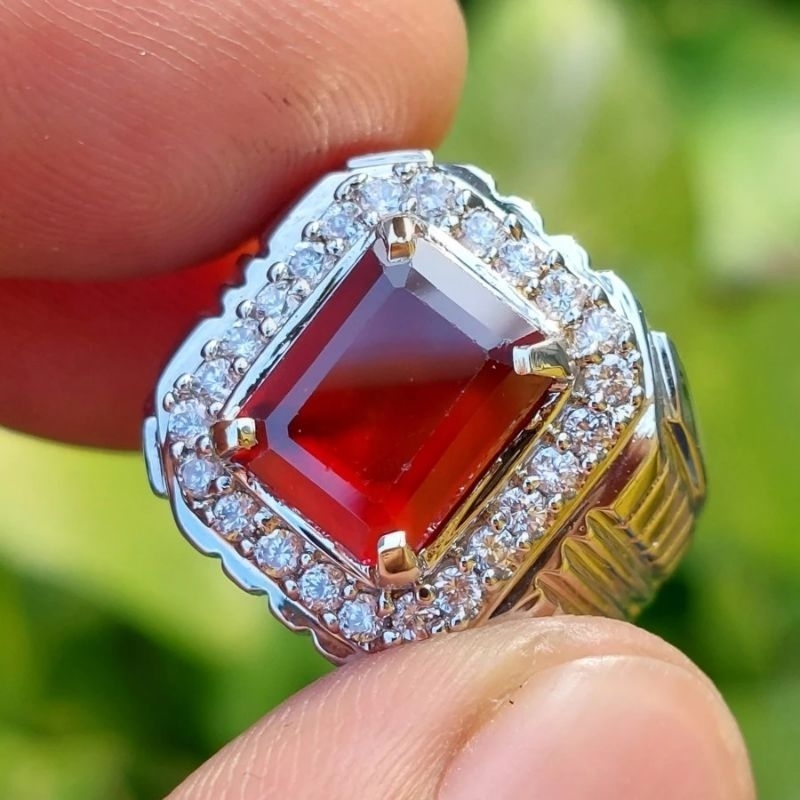 PALING MURAH CINCIN BATU RED GARNET ASLI NATURAL