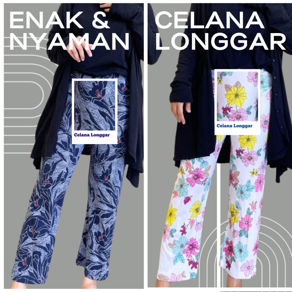 Callysta Celana Wanita /Celana Motif Wanita /Celana Longgar Wanita