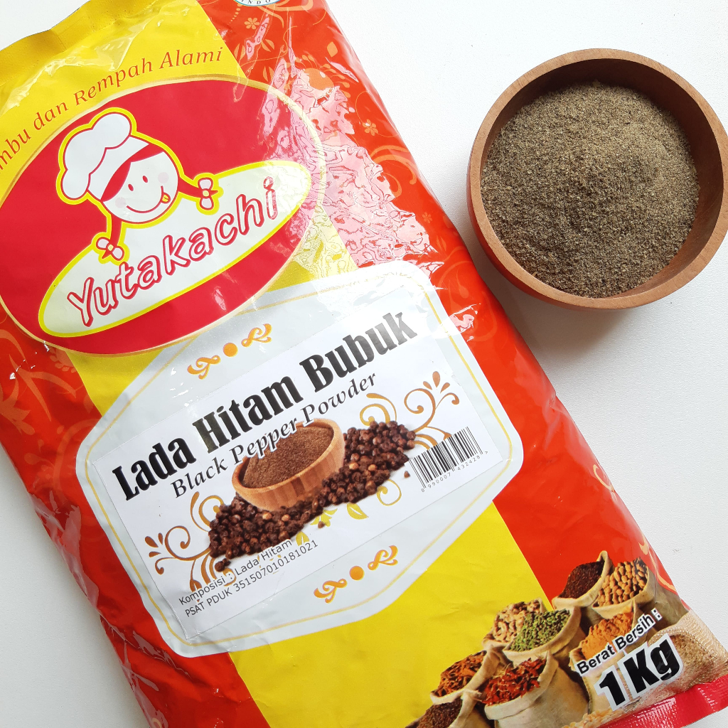 

Lada Hitam Bubuk 1Kg Yutakachi / Black pepper/ Merica Bubuk