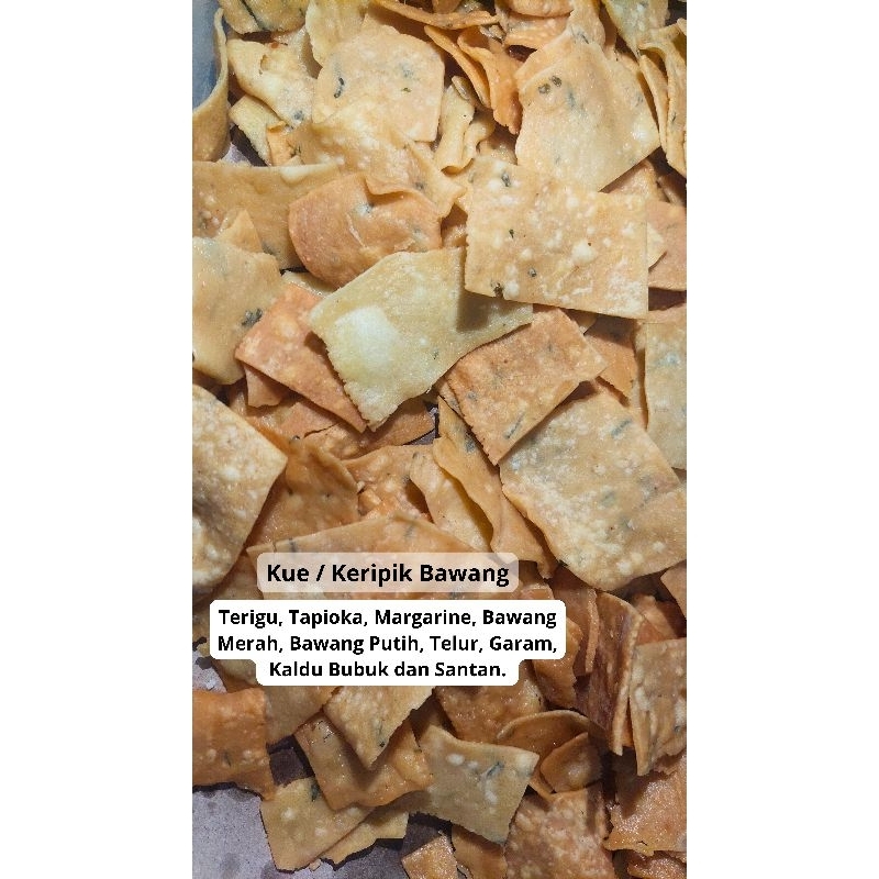 

KUE BAWANG / KERIPIK BAWANG (TOPLES 800ml / STANDING POUCH)
