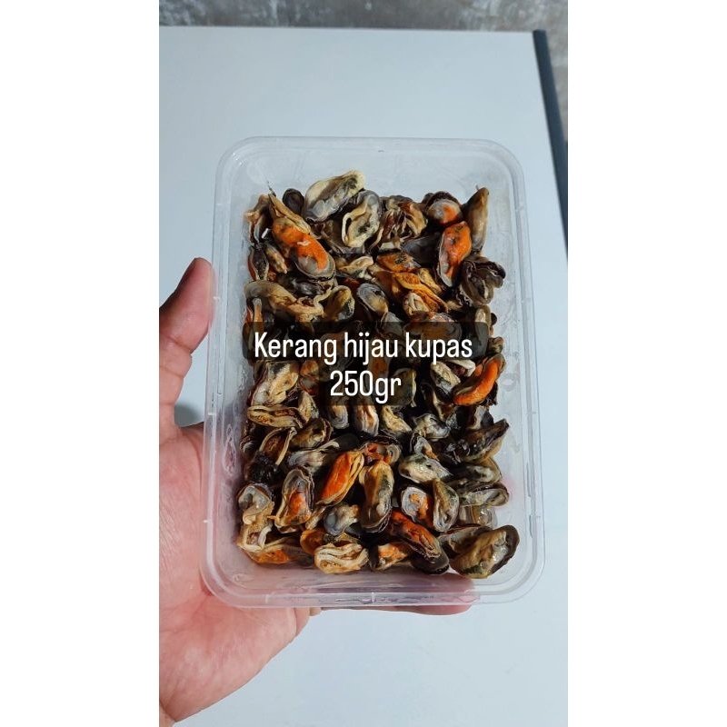 

kerang kupas hijau