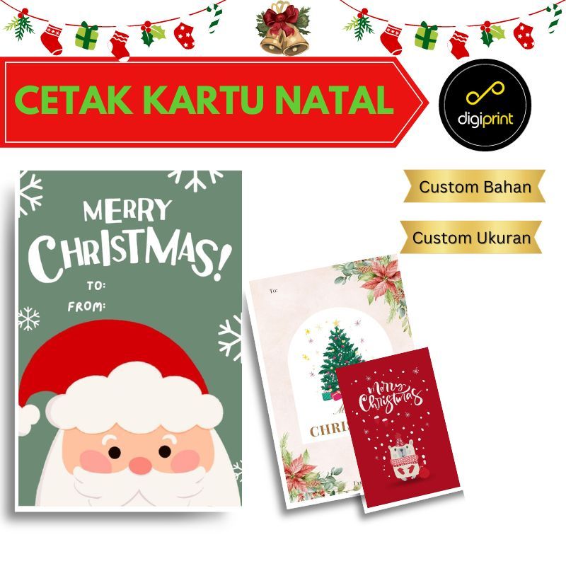 

Kartu Ucapan Natal hang tag hampers christmas card sinterklas - Digiprint Jakarta Filleo Land