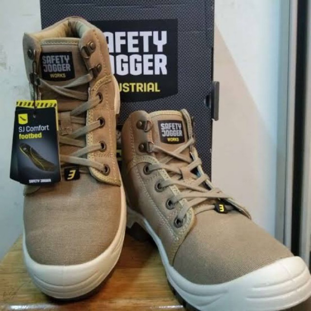 Sepatu Safety SHOES JOGGER DESSERT CREAM Original / SEPATU SAFETY PROYEK / SAFETY SHOES Sepatu Safet