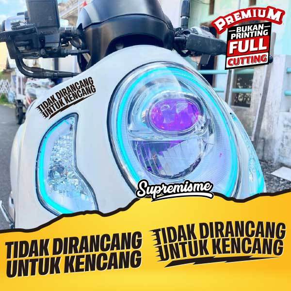Stiker Tidak Dirancang Untuk Kencang / Sticker Bengkel Tidak Dirancang Untuk Kencang / Stiker Tidak 