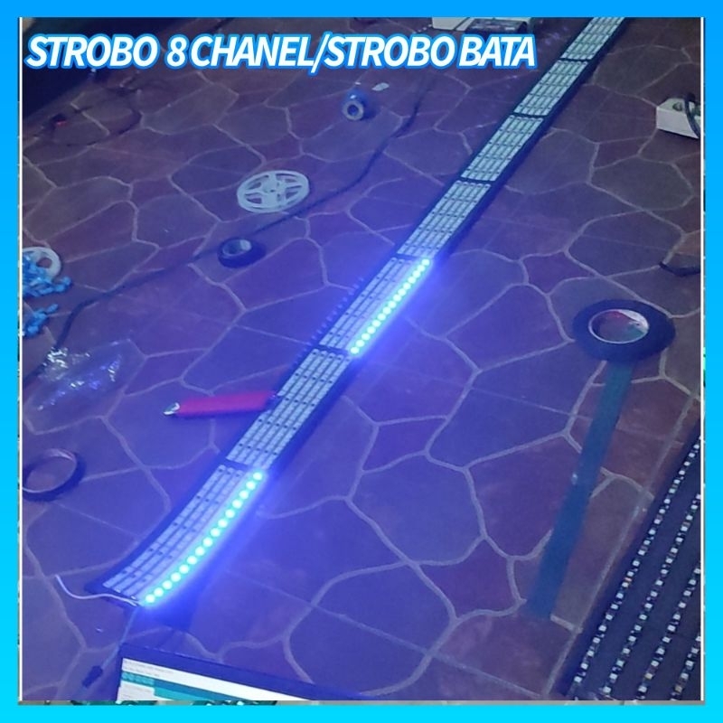 led dan modul strobo 8chanel/strobo bata, led bus dan truk