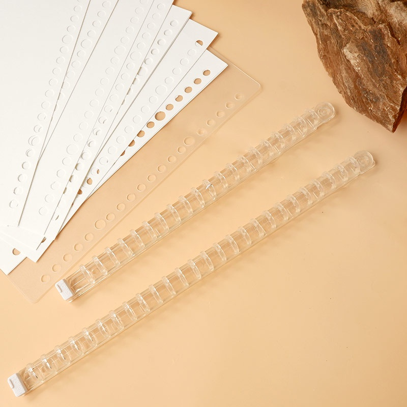 

Panmomo Easy Clip DIY Binder Binding Strip A5 - Ring Binder Akrilik Transparan