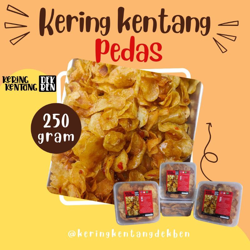 

[Halal] 250gr Kering Kentang PEDAS ( pedas Manis )