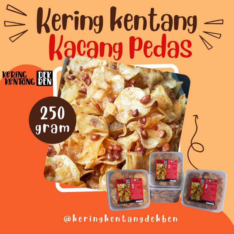 

[ Halal ] 250gr Kering Kentang KACANG PEDAS ( pedas manis )