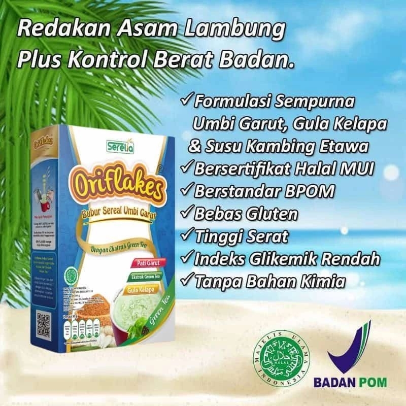 

Oriflakes Sereal Umbi Garut Slim Diet 350 Gram