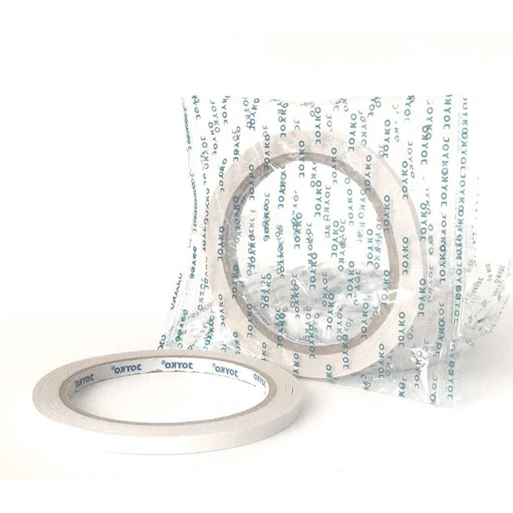 

DOUBEL TAPE JOYKO 6MM (1/4") BLUE CORE PEREKAT DUA SISI
