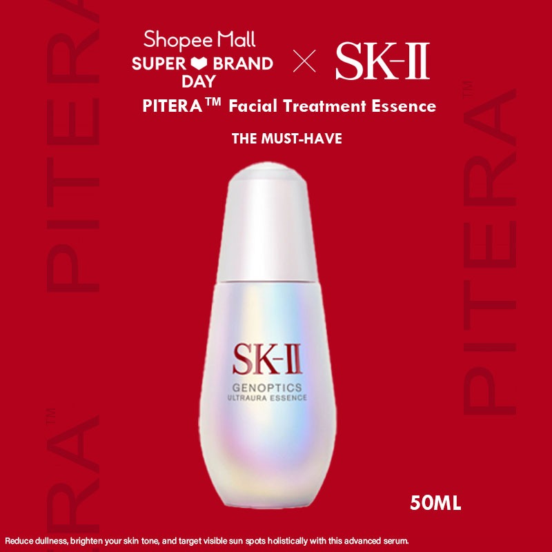 SK II Original Serum GenOptics Ultraura Essence 50ML - Brightening & Hydrating Face Serum For Glowin