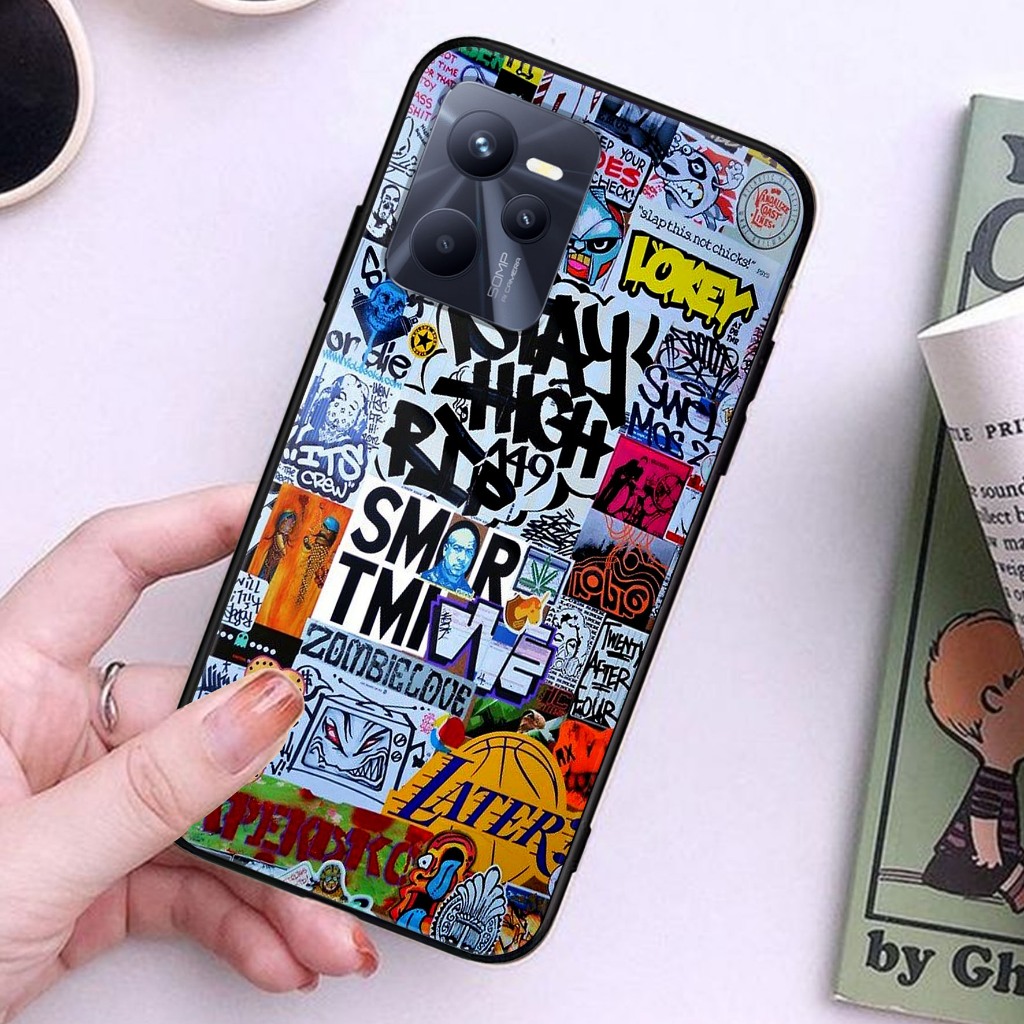 Case Realme C35 - Casing Hp REALME C35 ( Graffity ) Case Hp - Softcase Hp - Silikon Hp - Softcase Gl