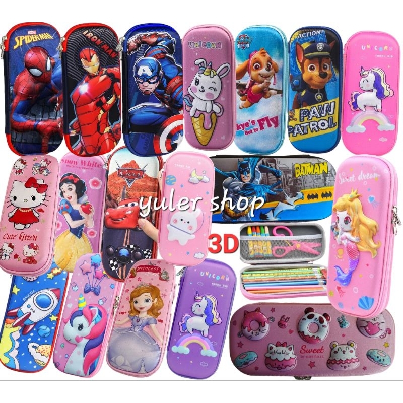 

Kotak Pensil Anak 3D Tempat Alat Tulis Kids Pencil Case Perlengkapan Sekolah TK / SD