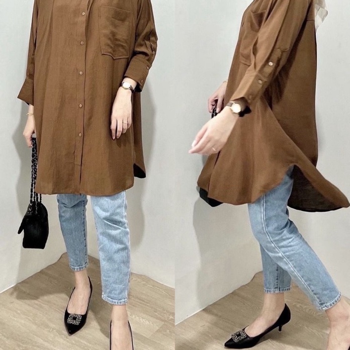 Diskon RD FASHION - LISA TOP / TUNIK BAJU ATASAN WANITA / KEMEJA OOTD / RAISA TUNIK QIRANI.