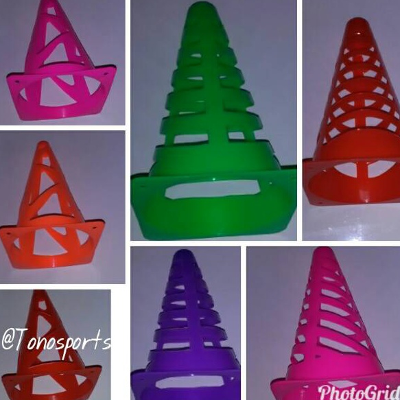 ➞✧✴ 1 Pcs Cone Kun Olahraga Murah Promo, Cone Bola Futsal Basket Voli, Cone Kerucut, Cone Corong,