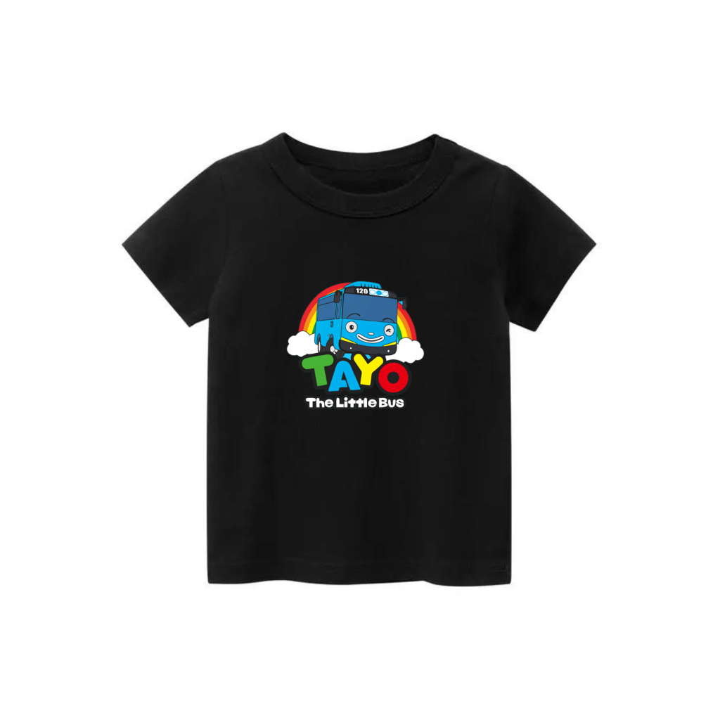 Mck Kaos Anak Tayo Bus Unisex Untuk Usia 2-10Th Baju Lengan Pendek Oblong Pakaian Anak Anak Cewe Cow