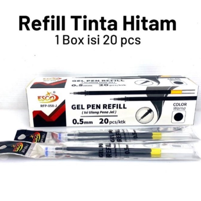 

Terbaru (20pc) REFILL TINTA PULPEN CAIR HITAM / REFIL ISI ULANG PEN GEL / GEL PEN REFILL GPR