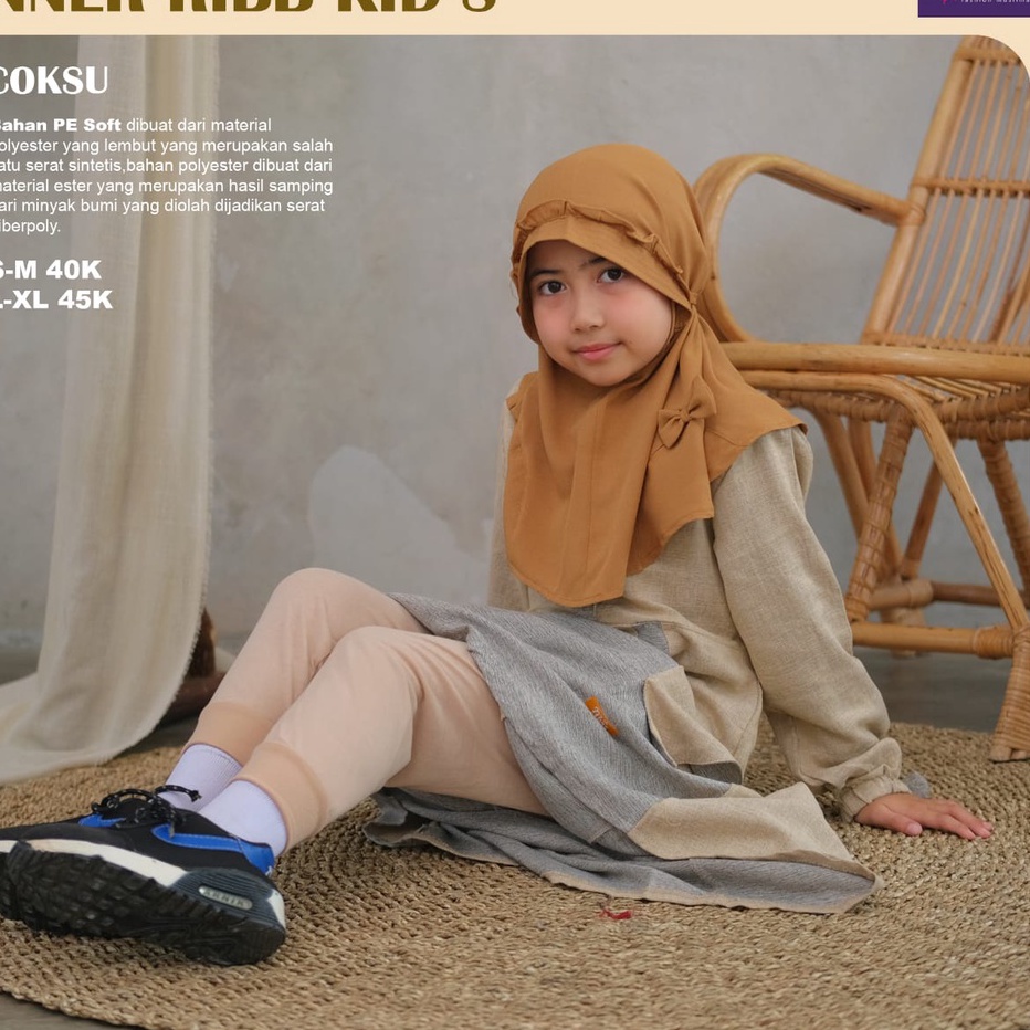 Harga Heboh Celana Inner anak rib daleman gamis celamis kids sd tk aurany katun panjang musimah mura