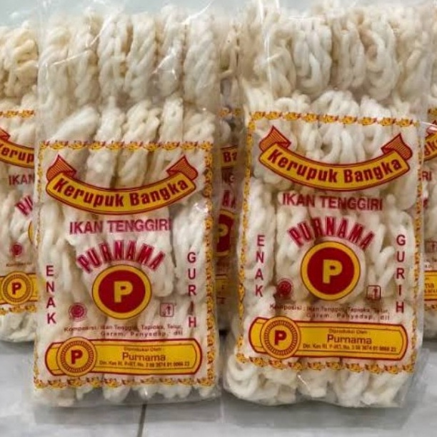 

Readystock Kerupuk Bangka Ikan Tenggiri isi 20pcs / Kerupuk Bangka Purnama Terbaru