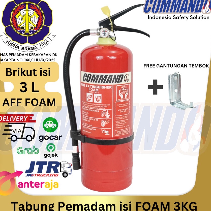 Laris APAR FOAM 3 KG COMMANDO / AFF FOAM 3 L / Komplit Set