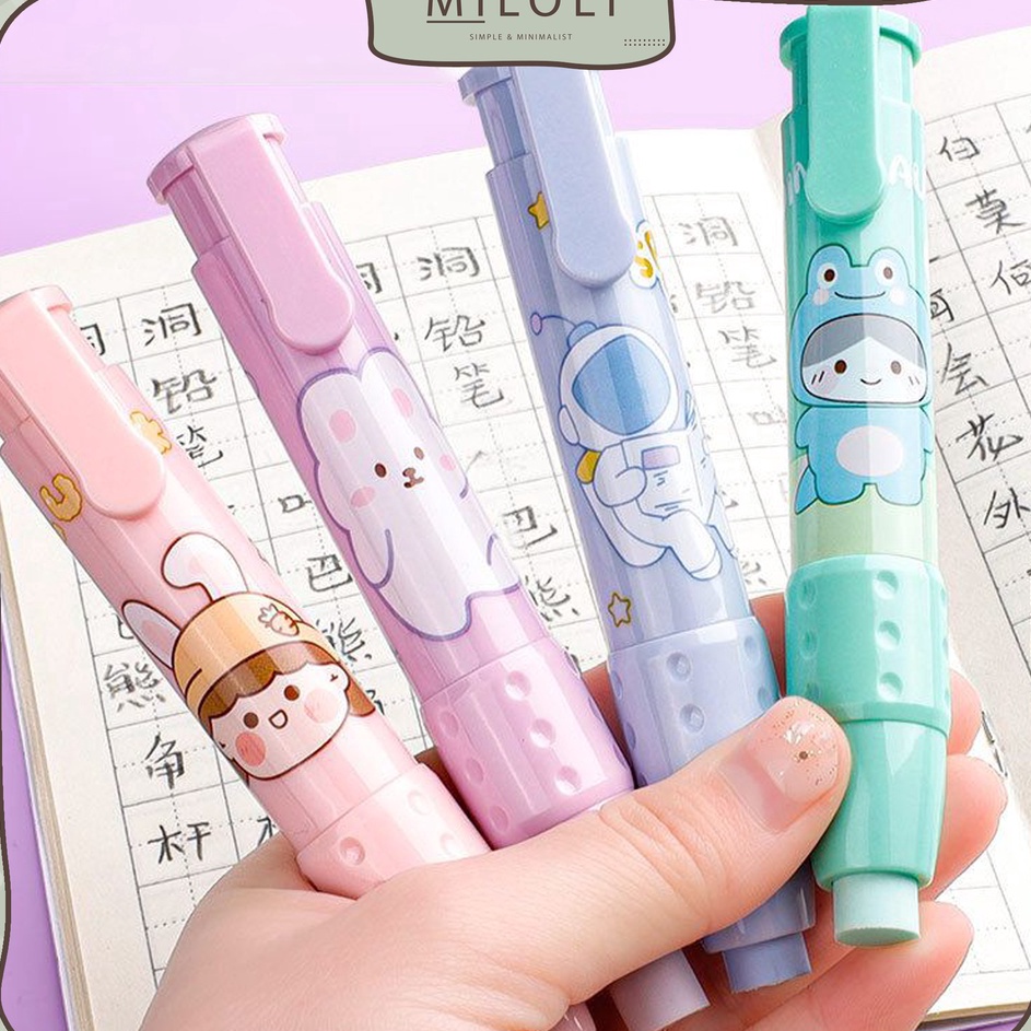 

Laris [MILOLI] 1Set PRESS THE ERASER Penghapus Pensil Karet Mekanik Refil Kartun Cute Korean - F0183 Stok Banyak