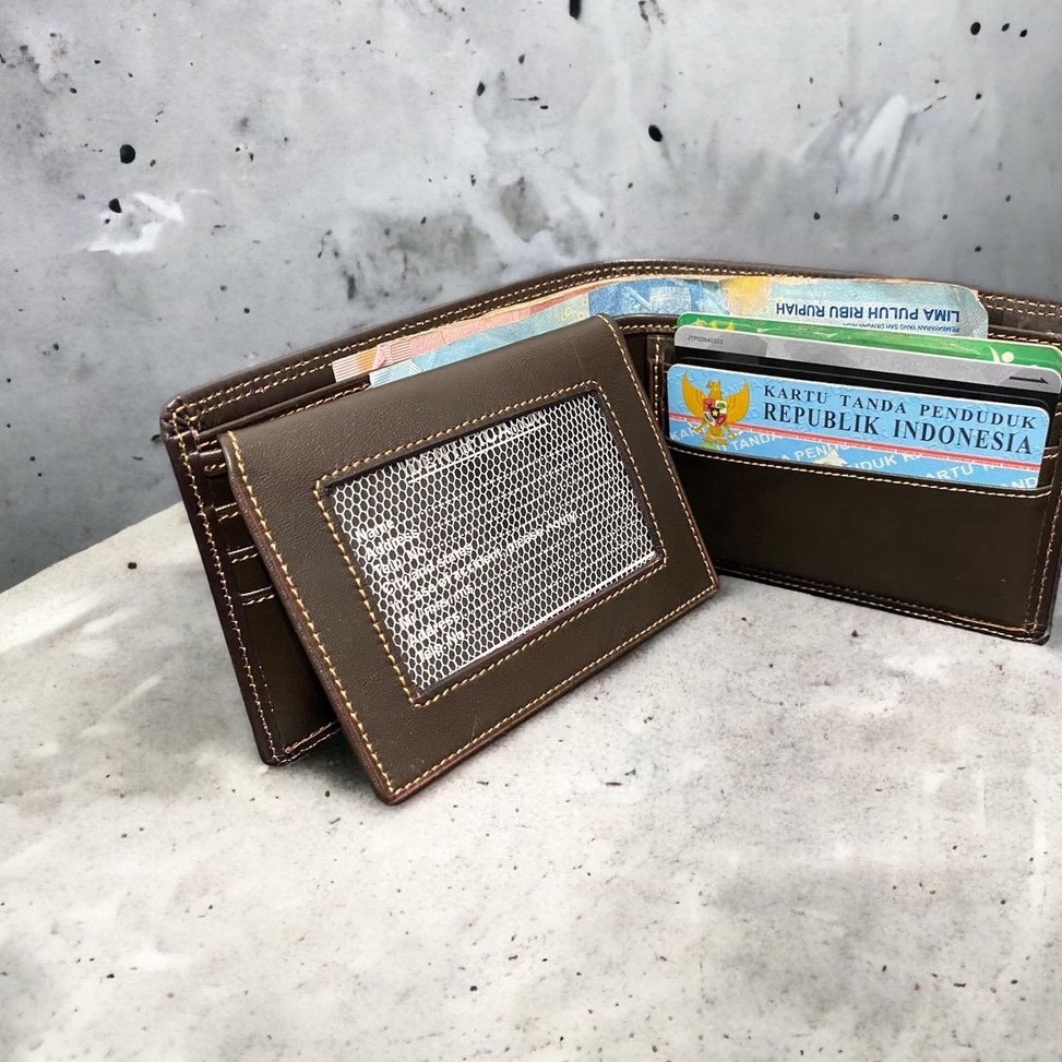 Extra promoD8p3O Dompet Full Kulit Mini asli dan tipis