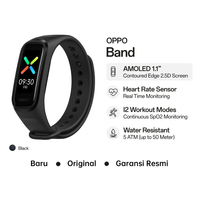 OPPO Band Smartband Smartwatch Jam Tangan Android Original Baru Bergaransi Resmi